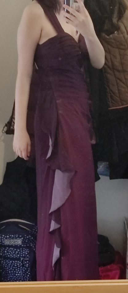 Gradient A Line Sweetheart Neckline Chiffon Long Prom Dress,Evening Dress GG783