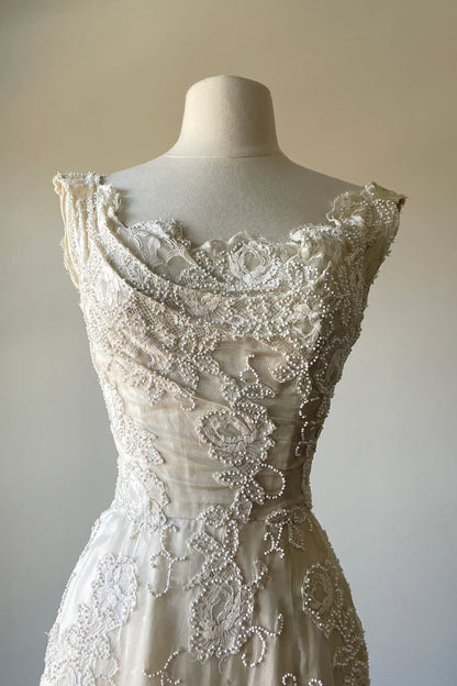 Chic A Line Satin Applique Beaded Tea Length Prom Dress,Evening Dress GG808