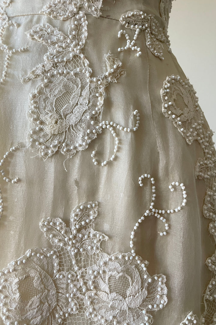 Chic A Line Satin Applique Beaded Tea Length Prom Dress,Evening Dress GG808