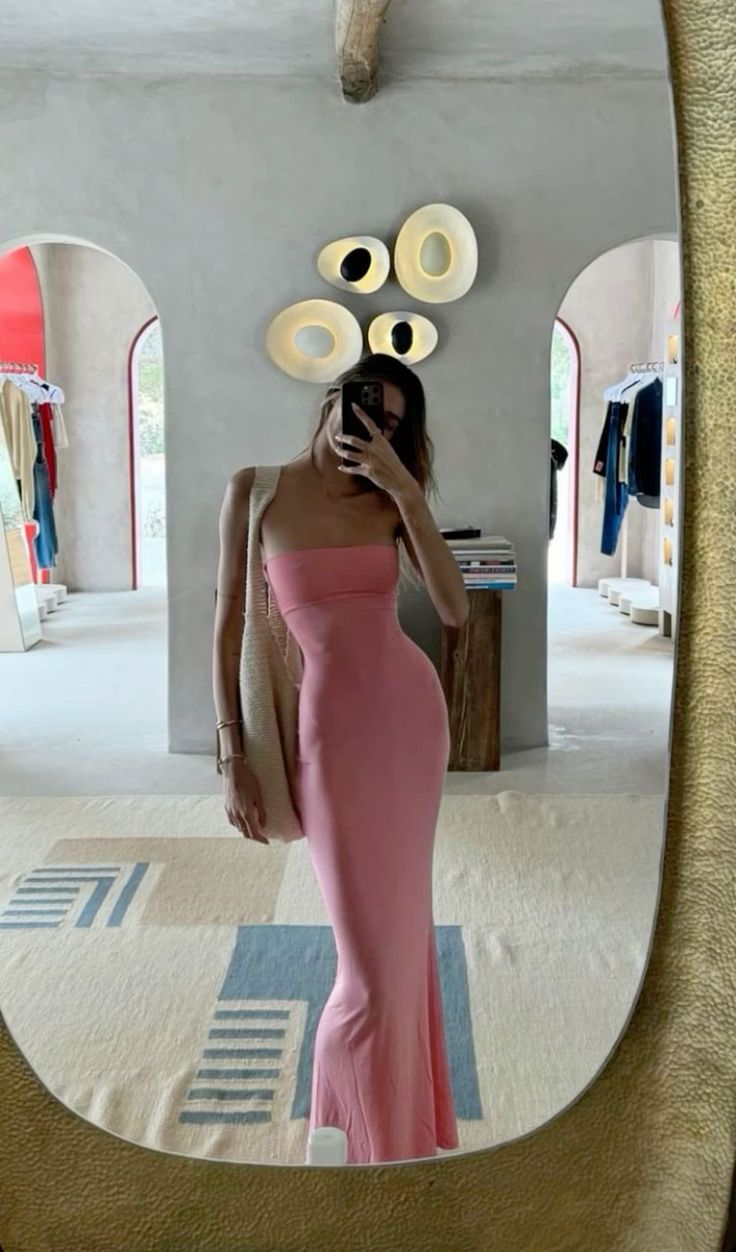 Sexy Mermaid Pink Satin Strapless Long Prom Dress,Evening Dress GG912