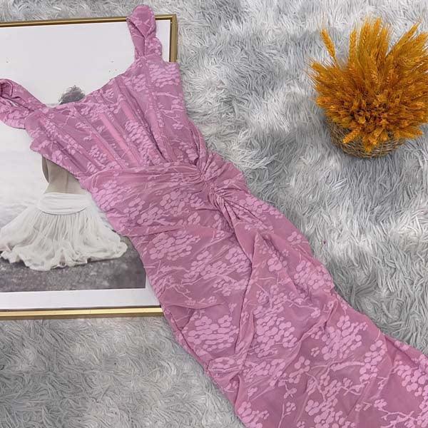 Sexy Mermaid Low Collar Satin Long Prom Dress,Evening Dress GG913