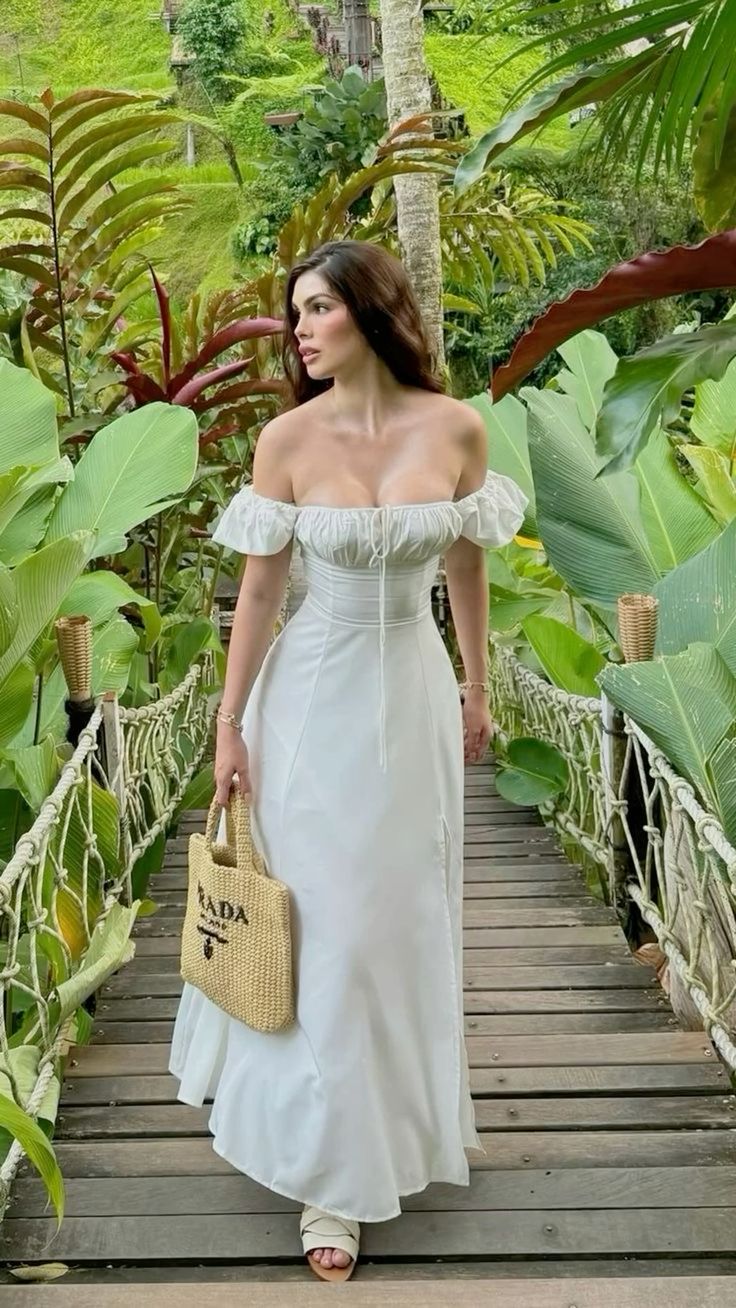 Elegant A Line Off The Shoulder White Chiffon Long Prom Dress,Evening Dress GG925