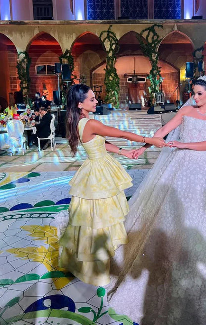 Energetic A Line Sweetheart Satin Layered Long Prom Dress,Evening Dress GG947