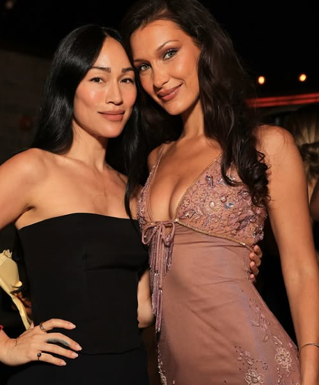 Chic Mermaid Spaghetti Straps Dusty Pink Chiffon Applique Long Prom Dress,Evening Dress GG988