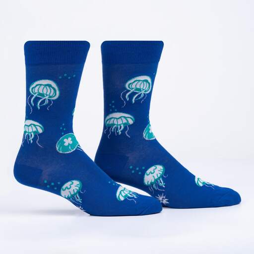 "Nice To Sea You, Sea Jellies Men's Crew Socks"