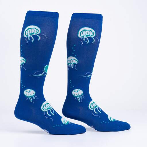 "Nice To Sea You, Jellyfish Stretch-It Unisex Knee Highs"