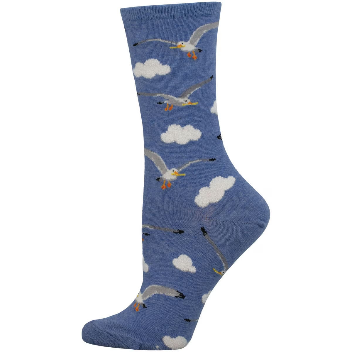 "Mine Now, Sea Gull (Blue) Crew Socks S/M"