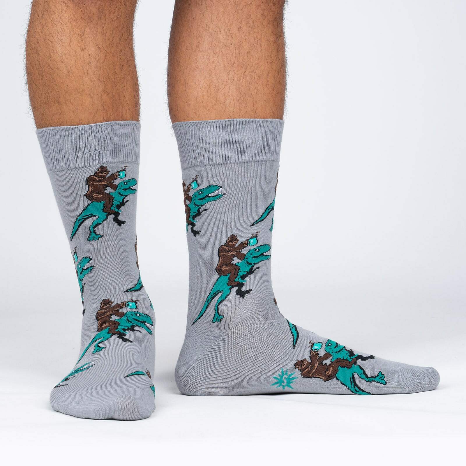 "Cup Of Ambition, Bigfoot Men's Crew Socks"